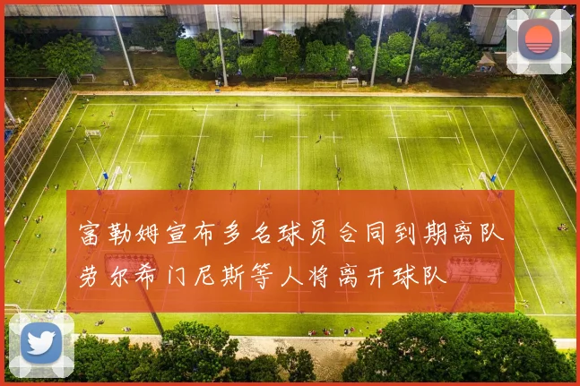 富勒姆宣布多名球员合同到期离队劳尔希门尼斯等人将离开球队