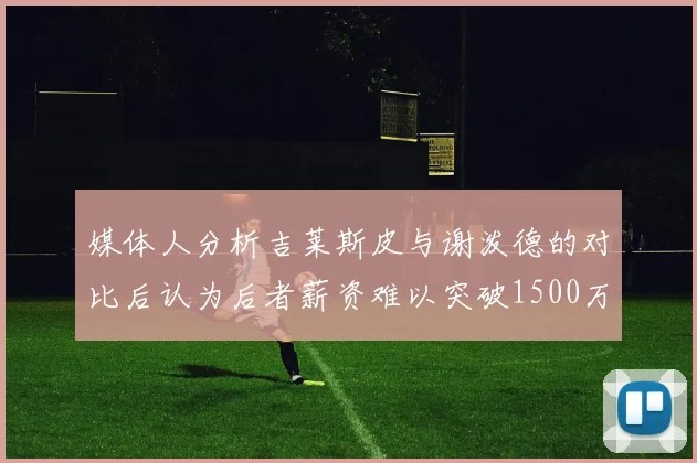 媒体人分析吉莱斯皮与谢泼德的对比后认为后者薪资难以突破1500万